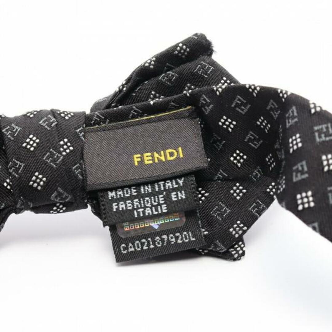 FENDI(フェンディ)のFF柄 蝶ネクタイ シルク ブラック グレー ホワイト メンズのファッション小物(ネクタイ)の商品写真