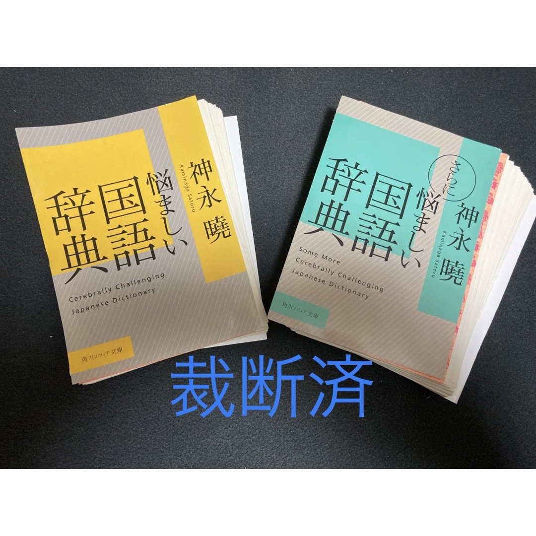 角川書店(カドカワショテン)の悩ましい国語辞典シリーズ2冊【裁断済】 エンタメ/ホビーの本(語学/参考書)の商品写真