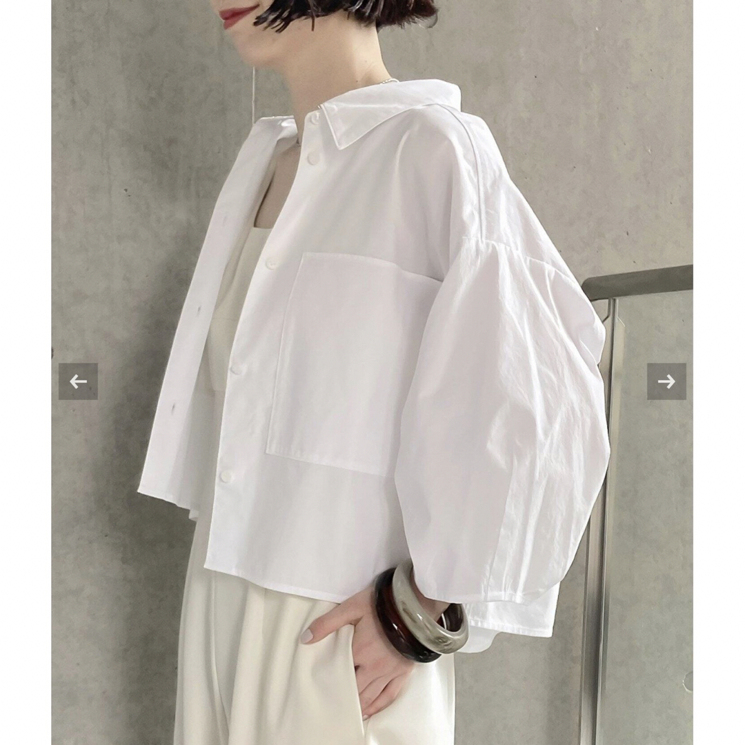 IENA(イエナ)のmaison FABRICA クロップドシャツ   レディースのトップス(シャツ/ブラウス(半袖/袖なし))の商品写真