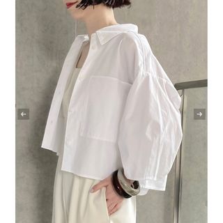 イエナ(IENA)のmaison FABRICA クロップドシャツ  (シャツ/ブラウス(半袖/袖なし))