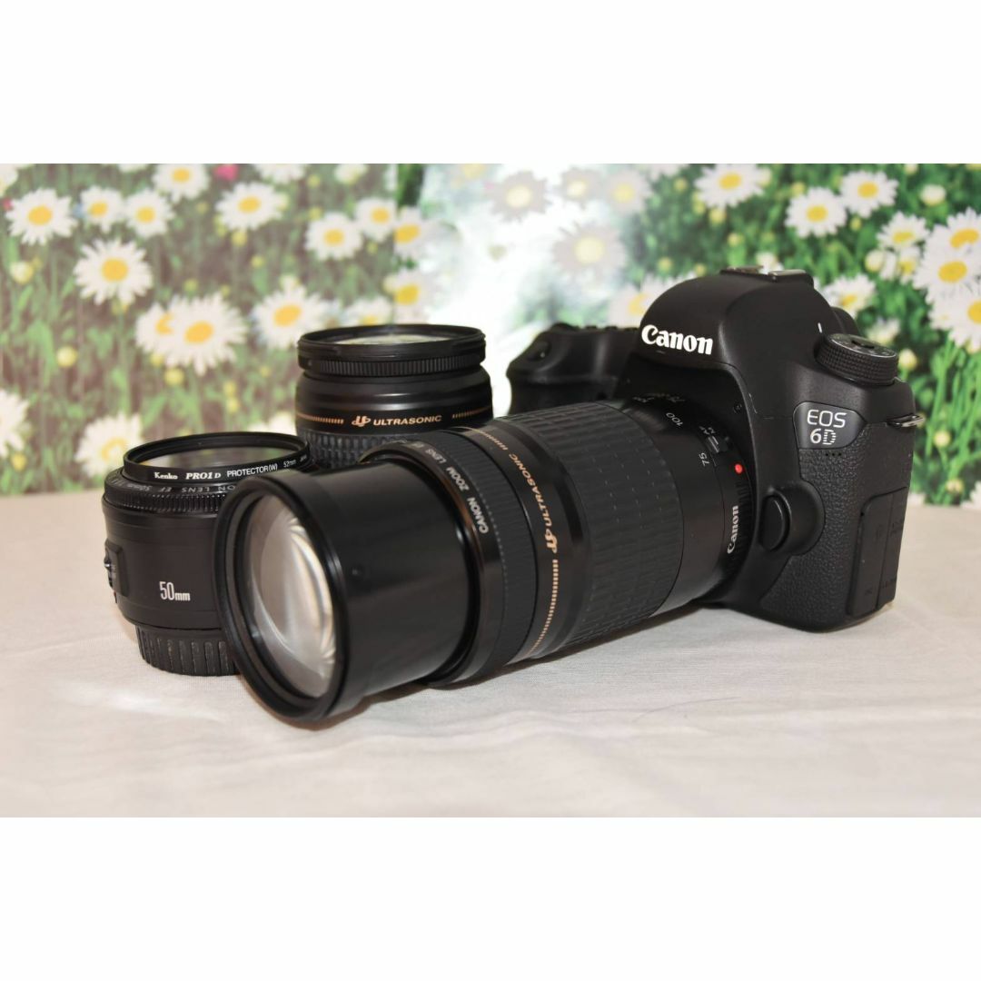 ❤美品❤超高機能❤レンズ3本❤Wi-Fi転送◎❤Canon EOS 6D❤-