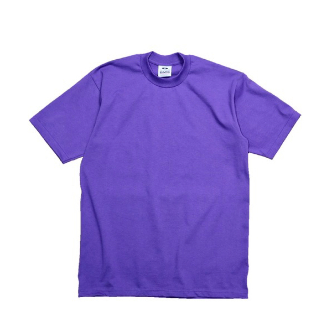 PRO CLUB(プロクラブ)の新品未使用 プロクラブ ヘビーウエイト 無地半袖Tシャツ 黒パープル 2枚2XL メンズのトップス(Tシャツ/カットソー(半袖/袖なし))の商品写真