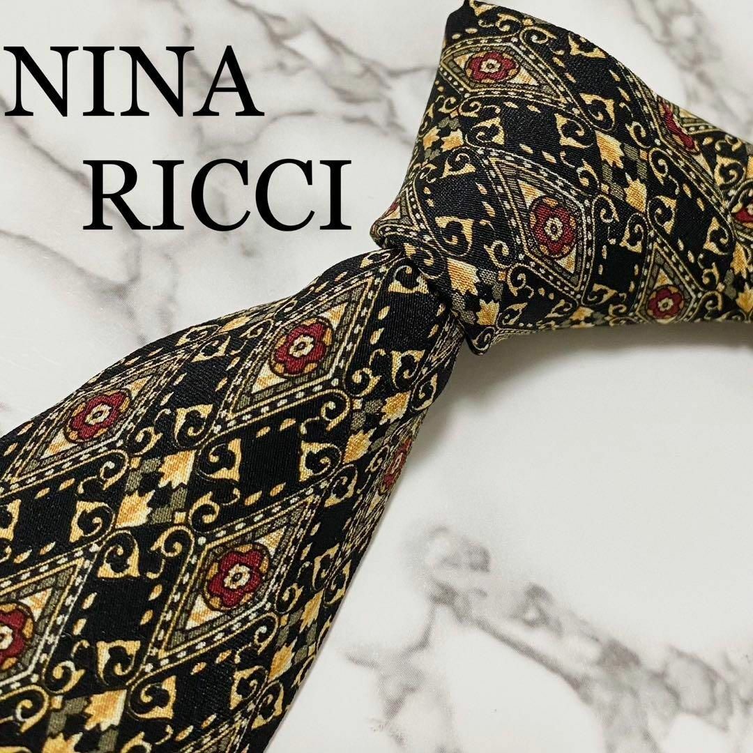 極美品 ニナリッチ NINA RICCI ネクタイ 日本製 シルク100%