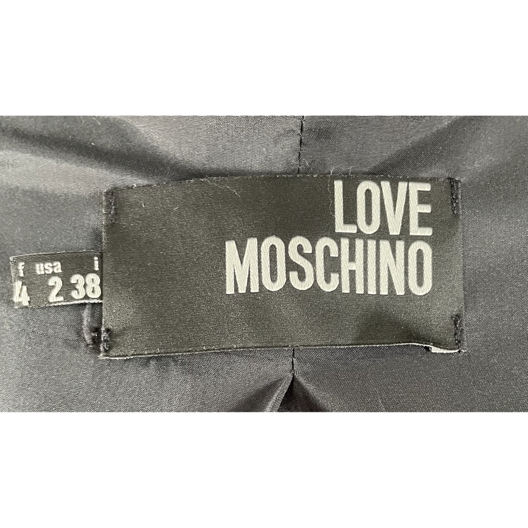 【極美品】LOVEMOSCHINO　テーラードジャケット　黒　XS〜Sサイズ