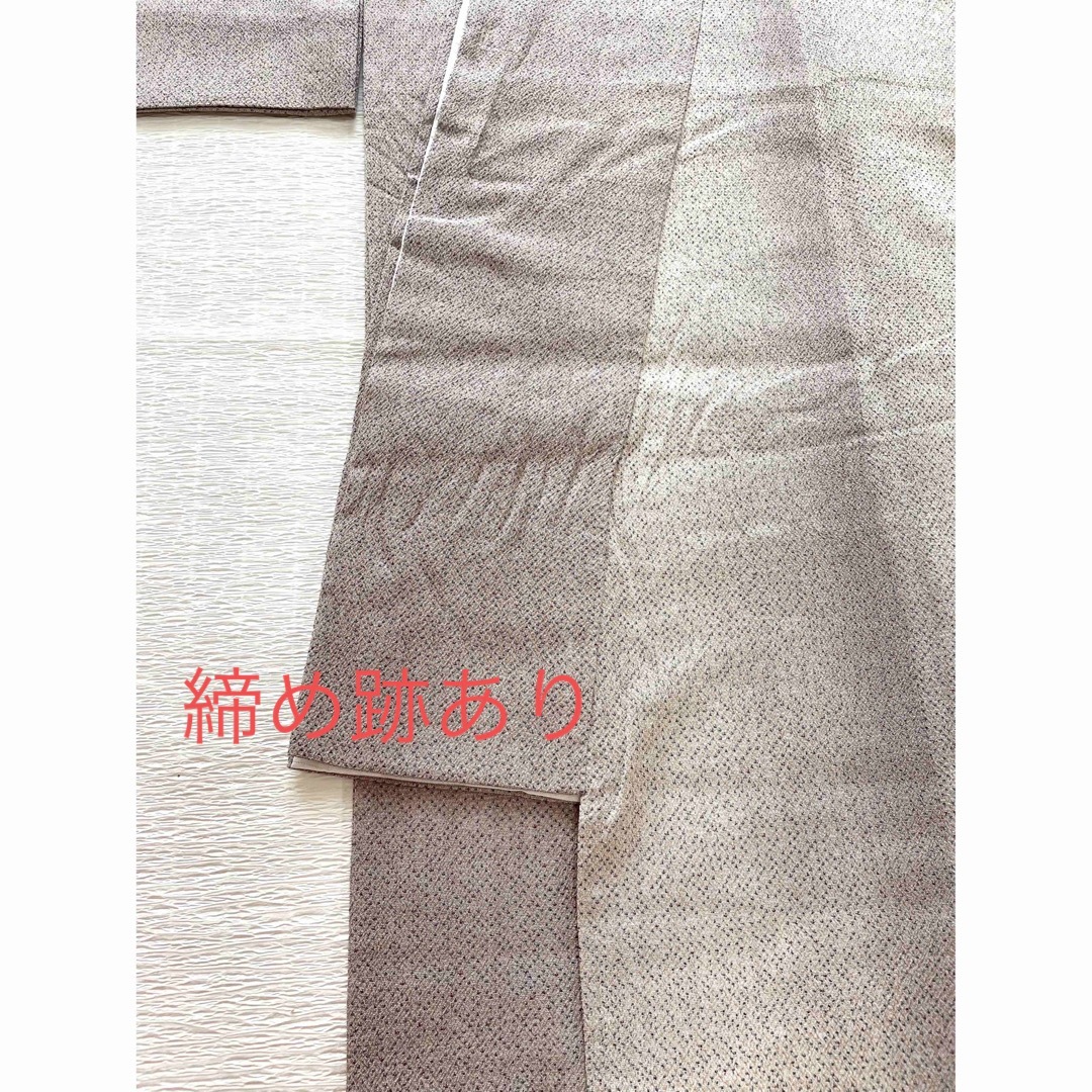 【裄長トールサイズ】本塩沢 単衣 正絹 お召 伝統工芸品 9