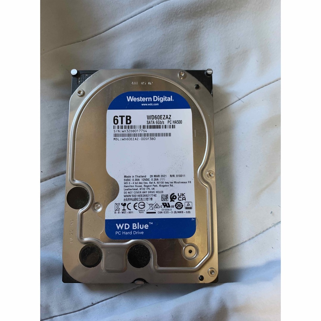 WESTERN DIGITAL 6TB HDD 3.5インチ WD60EZAZの通販 by けんた's shop