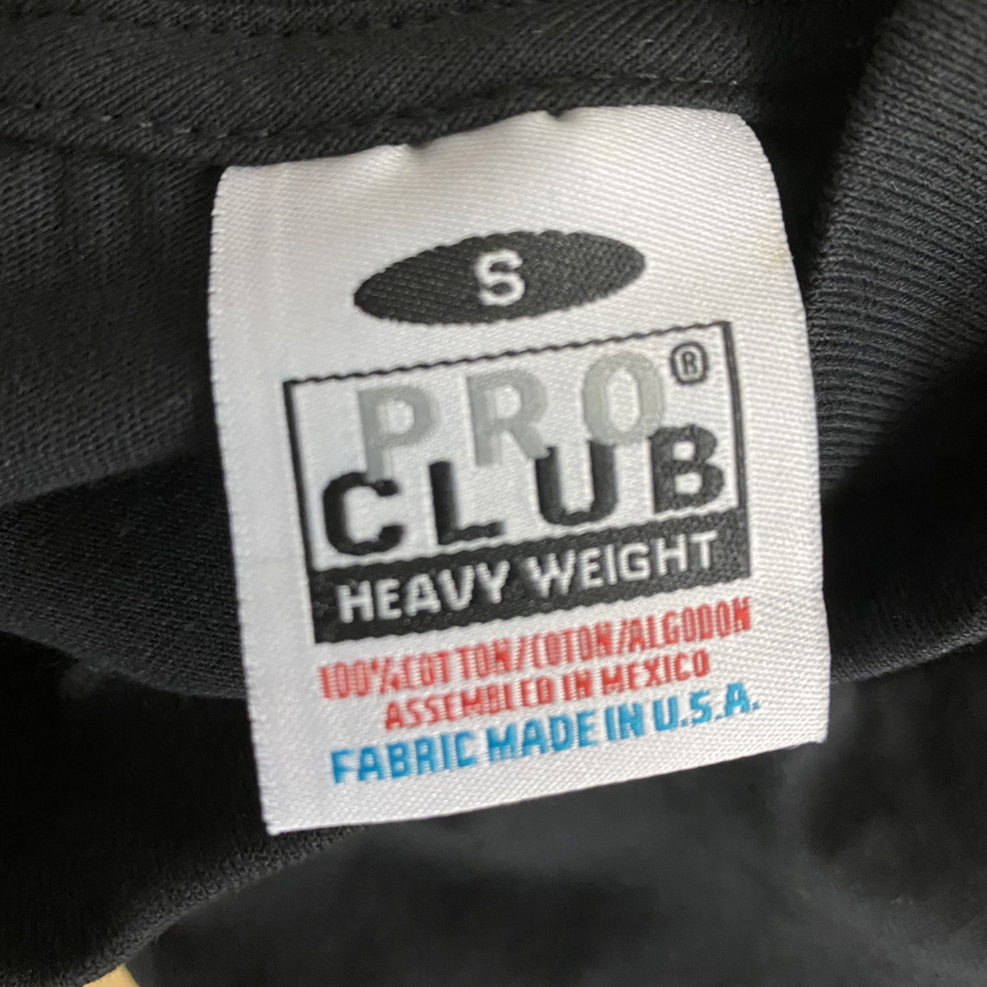 新品未使用 プロクラブ 6.5oz ヘビーウエイト 無地半袖Tシャツ 白黒2枚S