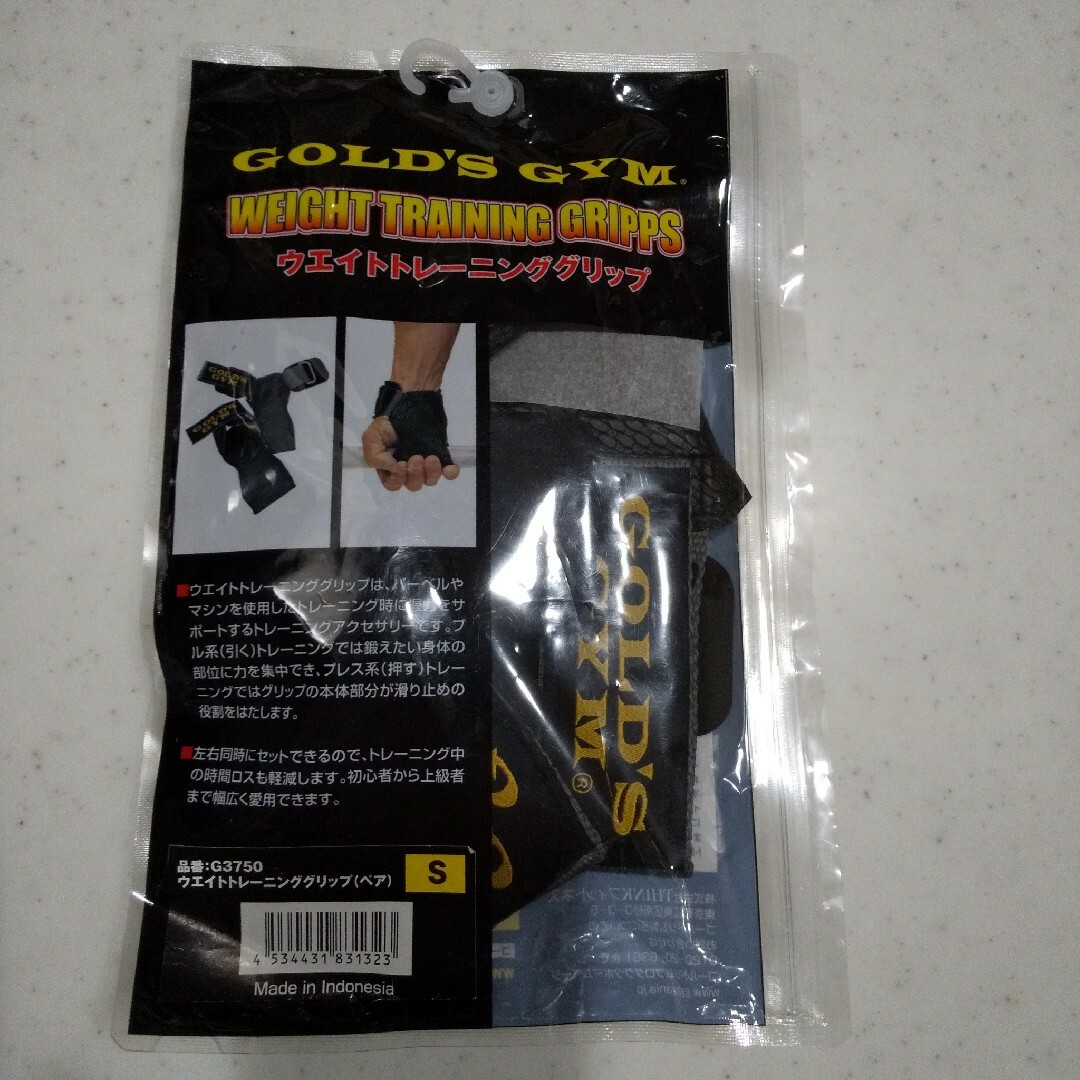 GOLD'S GYM - ゴールドジム ウエイトトレーニンググリップ(ペア) S