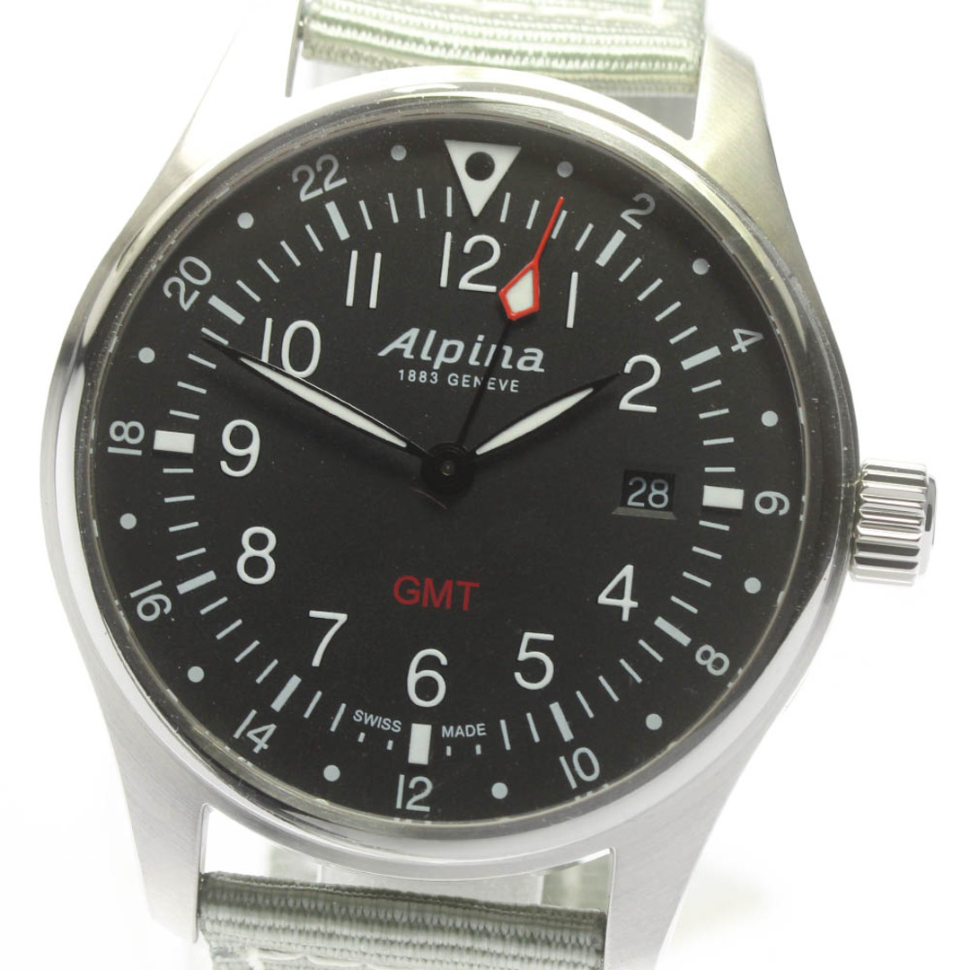 アルピナ Alpina AL-247B4S6 スタータイマー GMT デイト クォーツ メンズ 未使用品 箱・保証書付き_684133【ev10】