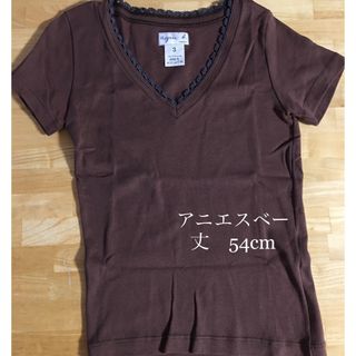 アニエスベー(agnes b.)のTシャツ　アニエスベー　半袖　Tシャツ　秋色　ブラウン　茶色(Tシャツ(半袖/袖なし))