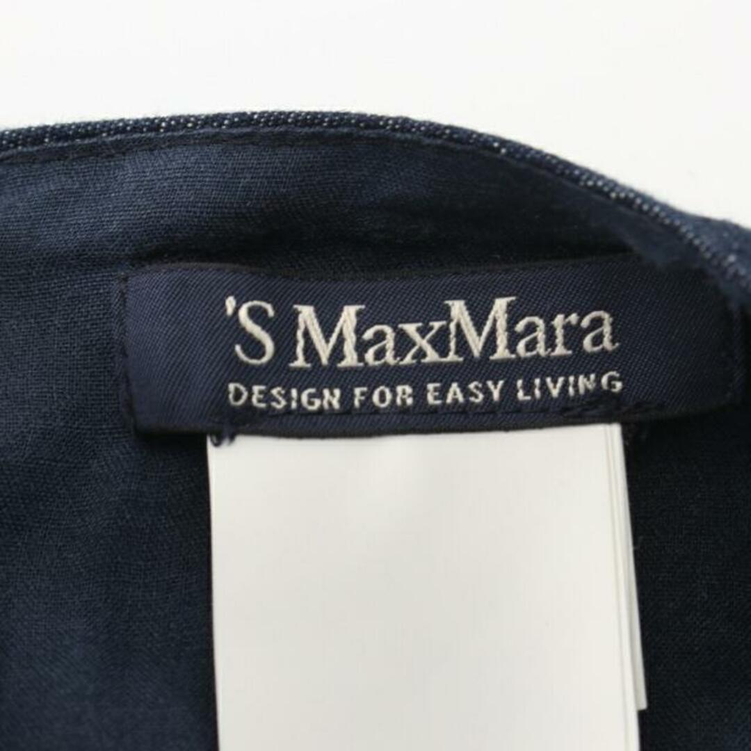 'S Max Mara(エスマックスマーラ)の ワンピース ノースリーブ リネン インディゴブルー レディースのワンピース(その他)の商品写真