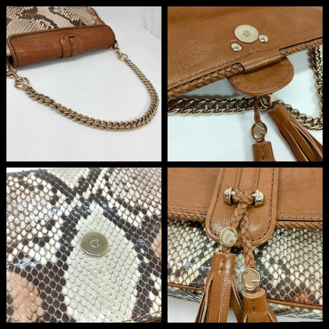 【国内正規総代理店アイテム】 - GUCCI 【美品級】GUCCI（グッチ） チェーン マラケシュ バッグ