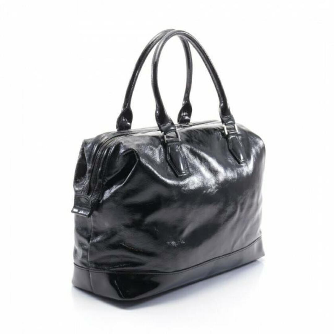 LONGCHAMP(ロンシャン)のレジェンド ハンドバッグ ミニボストンバッグ エナメルレザー ブラック レディースのバッグ(ハンドバッグ)の商品写真