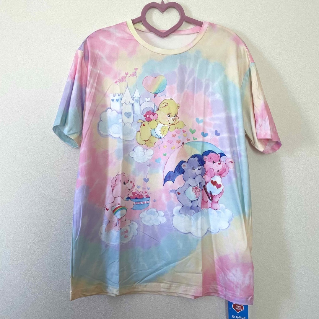 CareBears(ケアベア)のケアベア　絞り染め　オーバーサイズシャツ　CareBears レディースのトップス(Tシャツ(半袖/袖なし))の商品写真