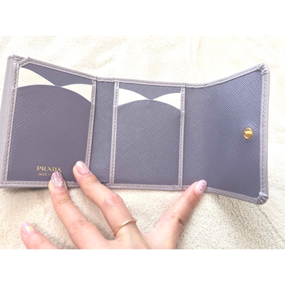 PRADA - PRADA プラダ サフィアーノ マルチカラー 財布 パープル 新品