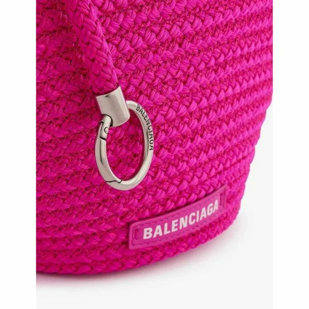 Balenciaga(バレンシアガ)のバレンシアガ×IBIZA スモール ストラップ付きバスケットS　リップスティック レディースのバッグ(かごバッグ/ストローバッグ)の商品写真