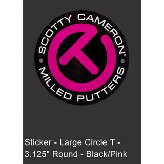 スコッティキャメロン(Scotty Cameron)のスコッティキャメロン限定 サークルTステッカー ピンク 直径8ｃｍ(その他)