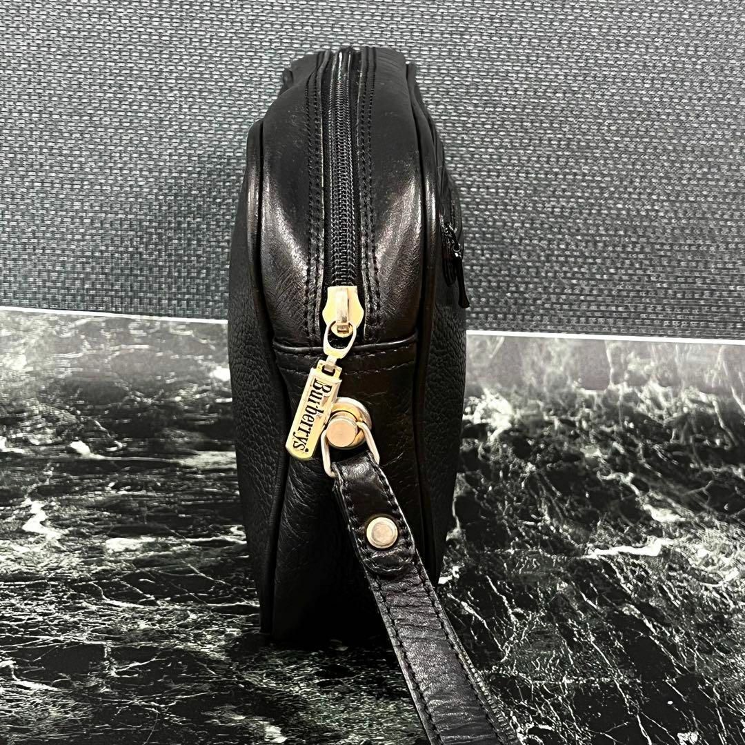 BURBERRY - 美品 Burberrys ノバチェック シボ革 レザー クラッチ