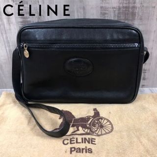 セリーヌ(celine)のセリーヌ　馬車　ショルダーバッグ　ブラゾン　トリオンフ　ブラック(ショルダーバッグ)