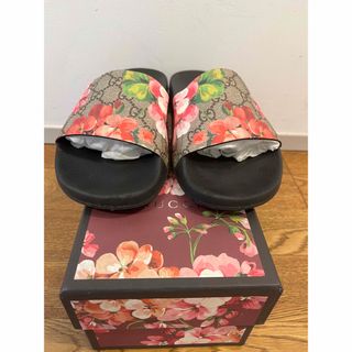 グッチ(Gucci)のグッチ GUCCI スライドサンダル GG  ブルームス　花柄 箱付(サンダル)