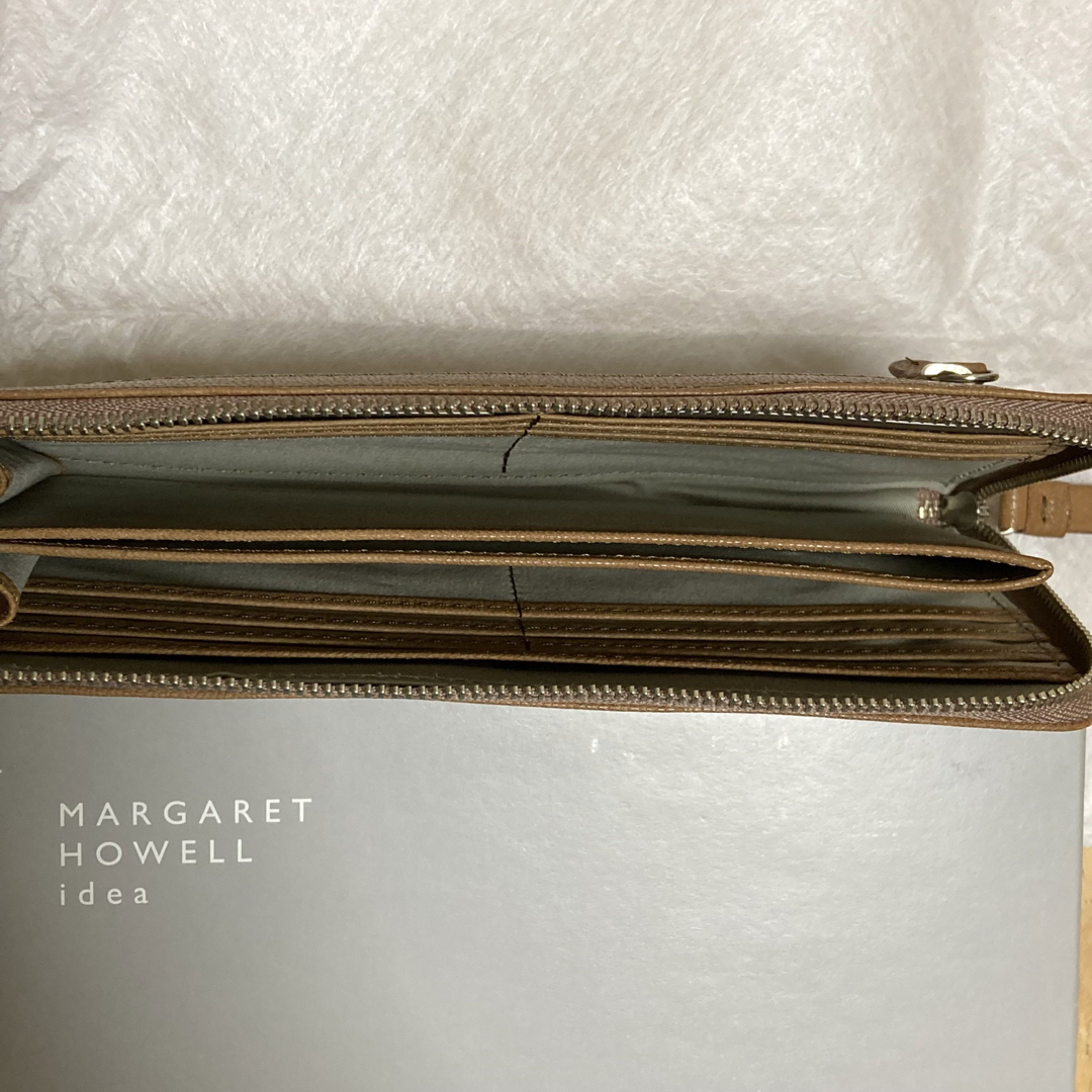 MARGARET HOWELL(マーガレットハウエル)のMHL idea マーガレットハウエル 長財布 ファスナー キャメル ベージュ レディースのファッション小物(財布)の商品写真