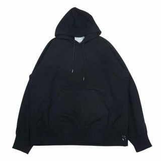 サカイ(sacai)のSacai サカイ 23SS SCM-070 S Sweat Jersey Hoodie Black スウェット ジャージー フーディー パーカー ブラック系 3【新古品】【未使用】【中古】(パーカー)