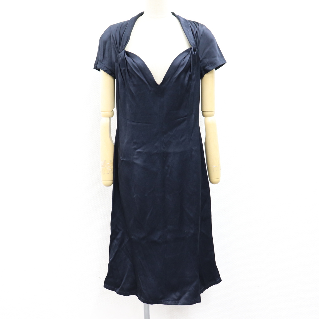 John Galliano - t9302 ジョン ガリアーノ ワンピース 半袖 ネイビー