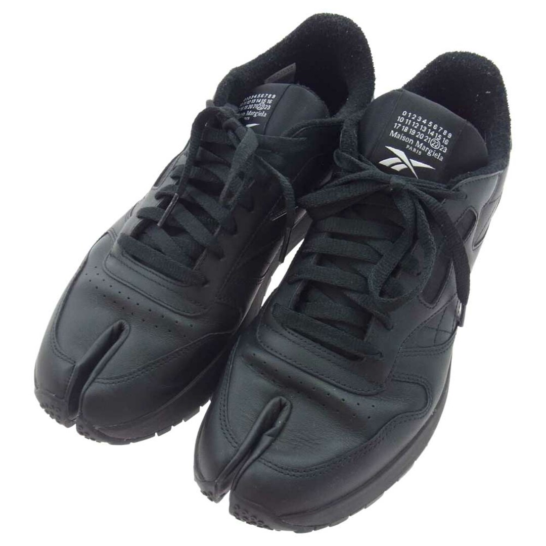 MAISON MARGIELA メゾンマルジェラ スニーカー S57WS0406 × REEBOK リーボック Classic Leather Tabi Shoes クラシック レザー 足袋 タビ シューズ スニーカー ブラック系 29cm 1