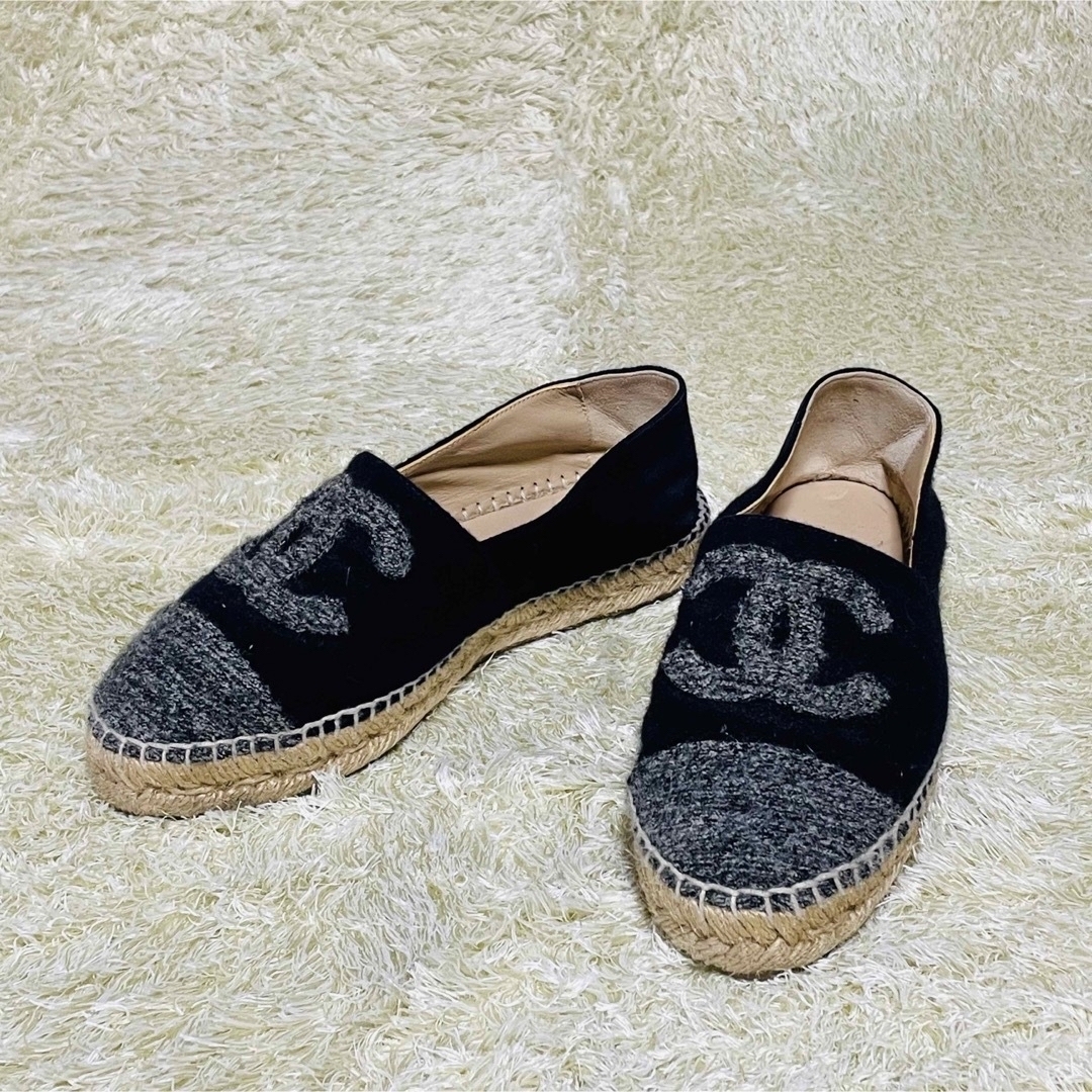 CHANEL エスパドリーユ 36 スリッポン スニーカーシャネル