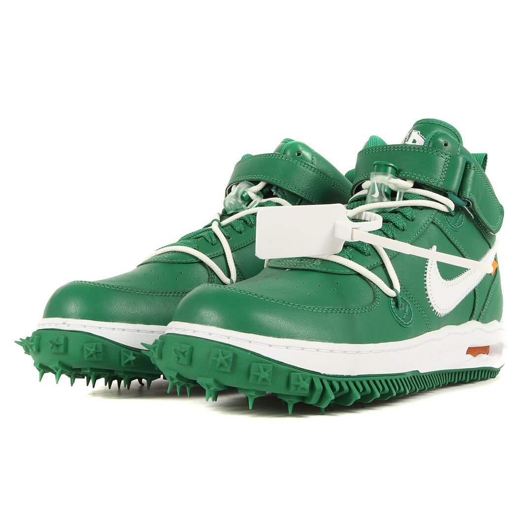 OFF-WHITE オフホワイト サイズ:28.0cm 23SS NIKE AIR FORCE 1 MID SP LTHR PINE GREEN  (DR0500-300) エアフォース1 ミッド パイングリーン ホワイト US10 ミドルカット スニーカー コラボ シューズ 靴 【メンズ】