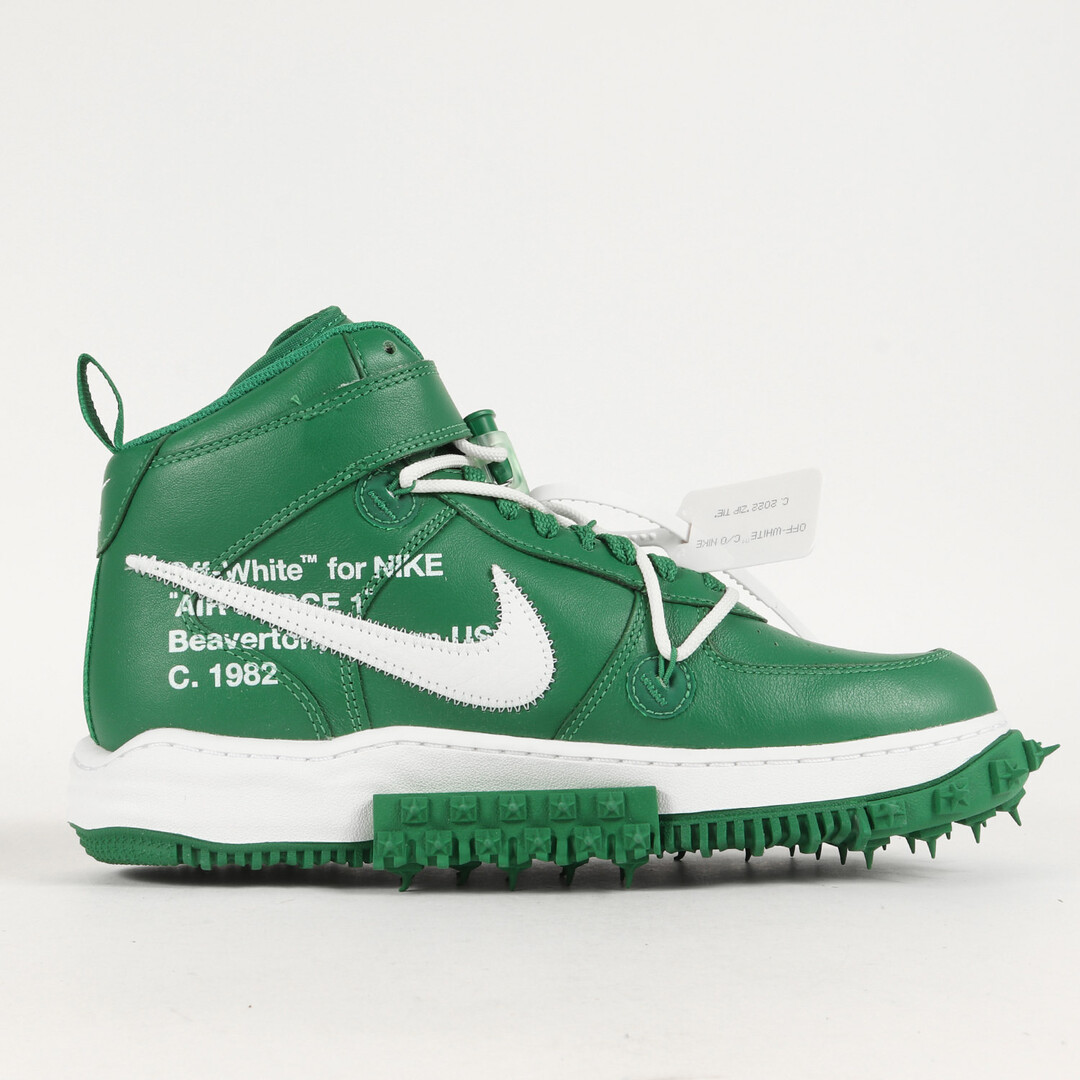 OFF-WHITE オフホワイト サイズ:28.0cm 23SS NIKE AIR FORCE 1 MID SP LTHR PINE GREEN  (DR0500-300) エアフォース1 ミッド パイングリーン ホワイト US10 ミドルカット スニーカー コラボ シューズ 靴 【メンズ】