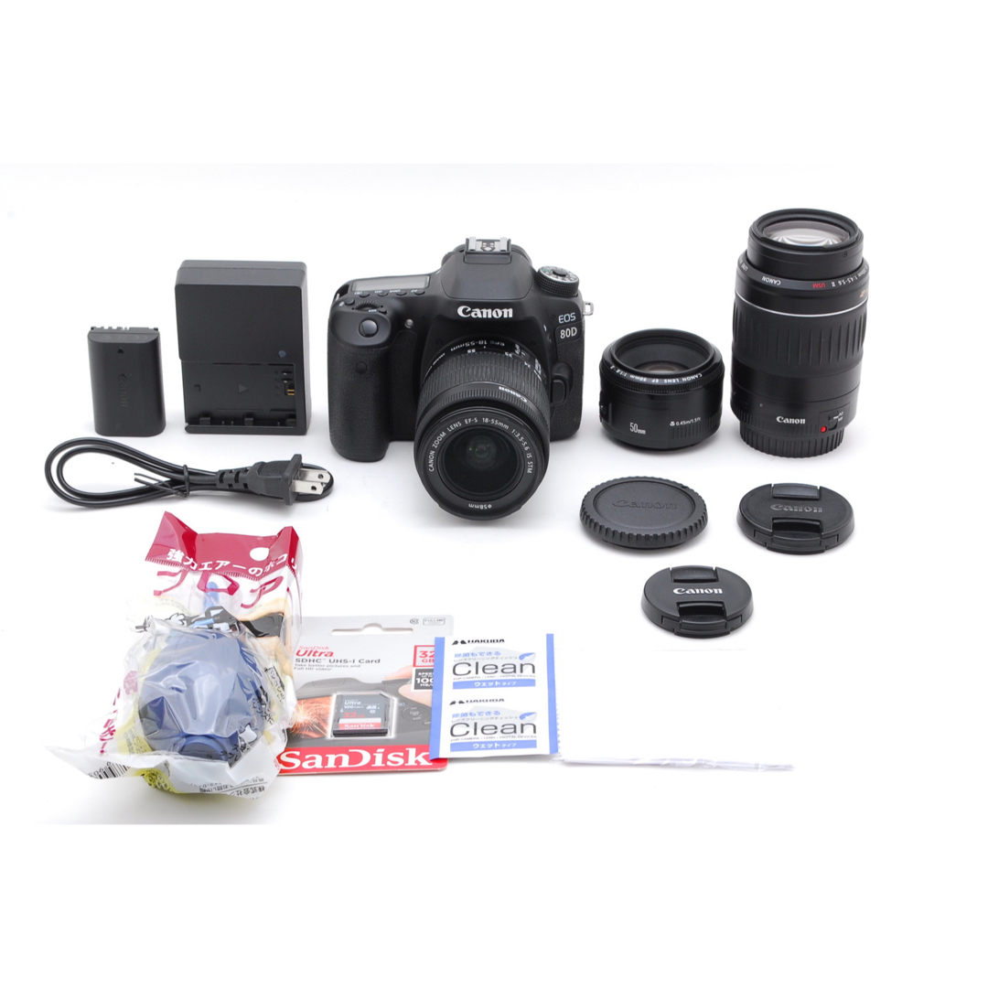 Canon - トリプルレンズ、状態◎、高機能の極上品❤️Canon EOS KISS