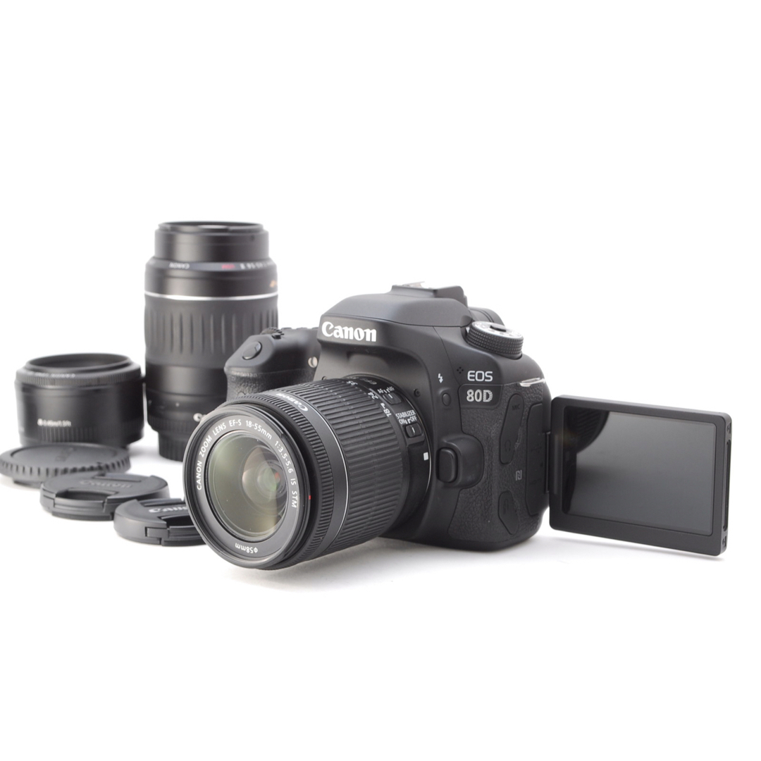 Canon - トリプルレンズ、状態◎、高機能の極上品❤️Canon EOS KISS