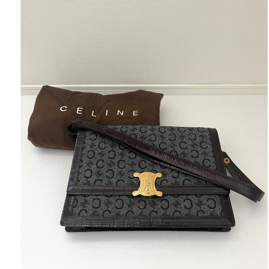 celine - 【激レア】CELINE セリーヌ 美品 ショルダー クラッチ 2wayの