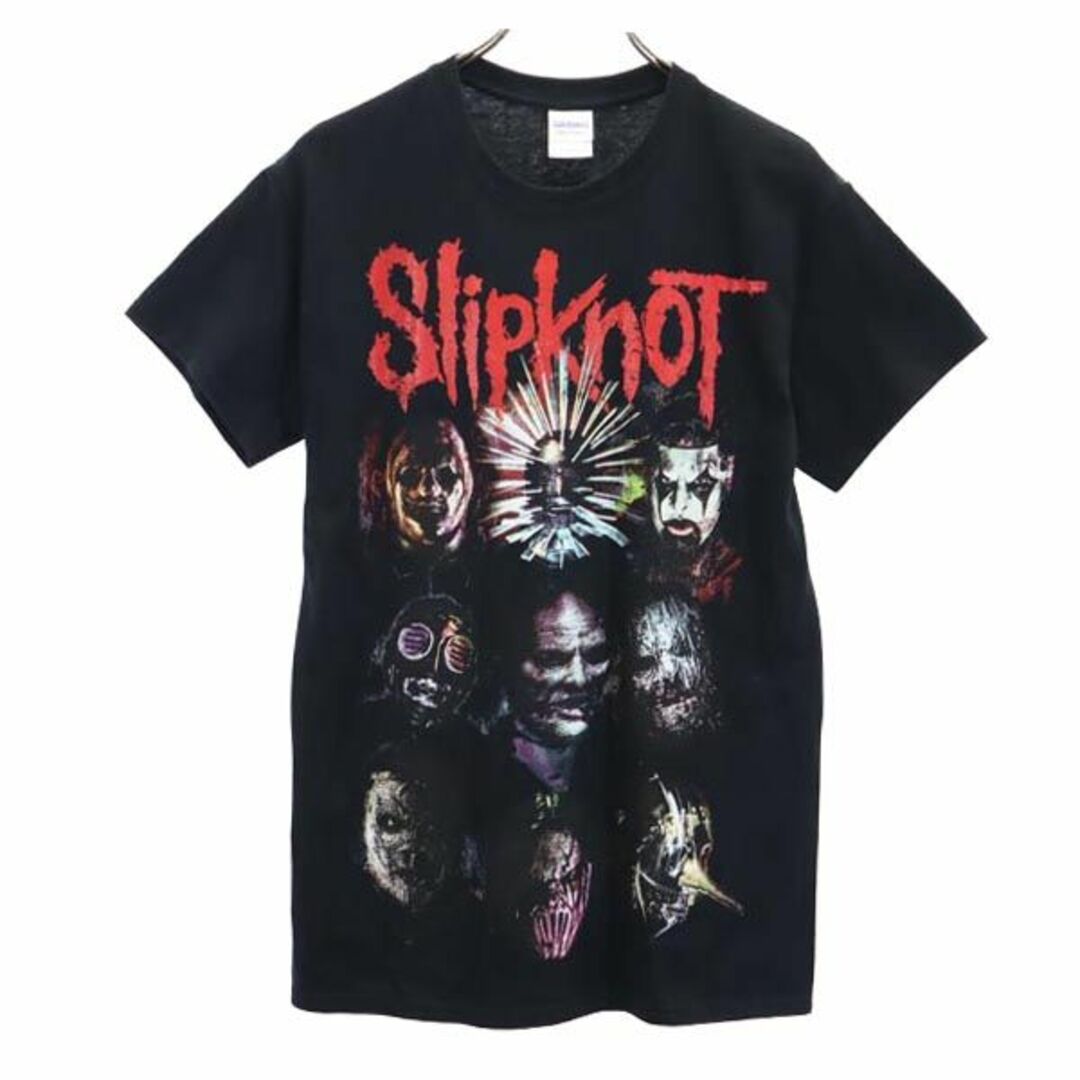 ギルダン SLIPKNOT PREPARE FOR HELL 2014-2015 半袖 Tシャツ S ブラック系 GILDAN スリップノット バンT メンズ   【230816】 メール便可