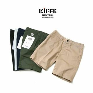 キッフェ(KIFFE)のキッフェ オフィサーショーツ チノショーツ ベージュ カーキ(ショートパンツ)