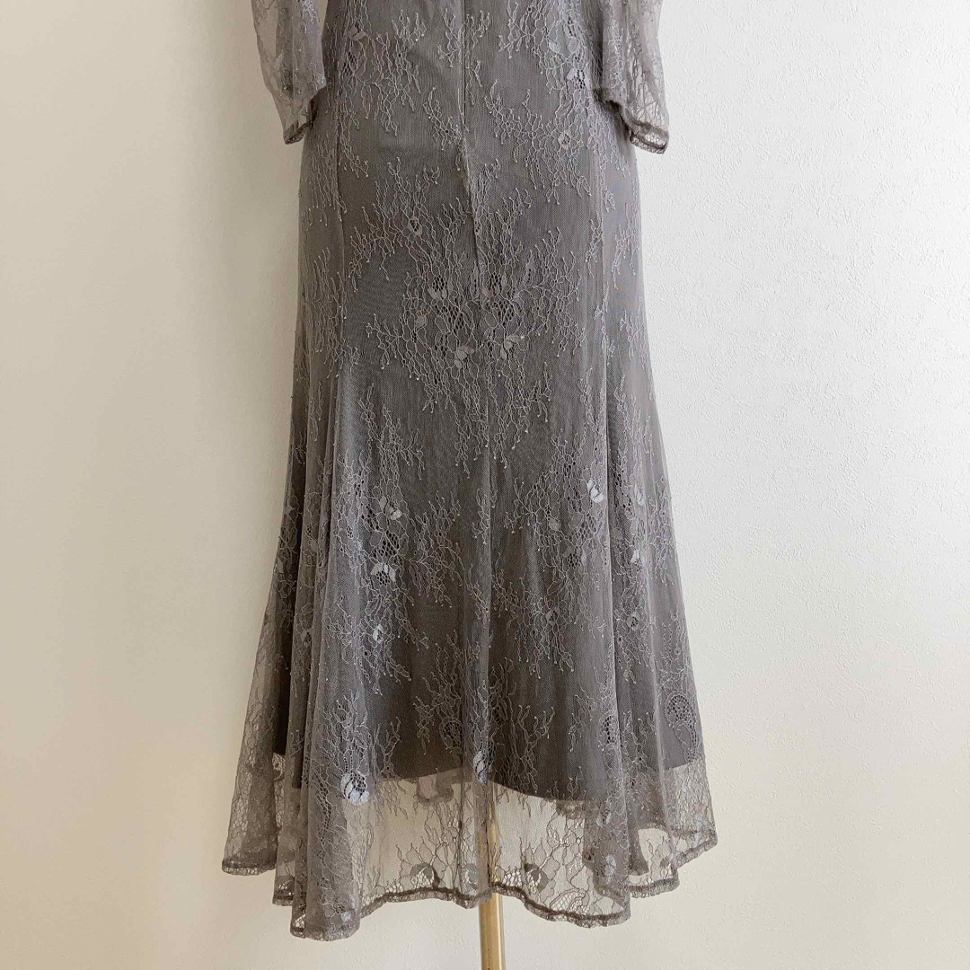 Dorry Doll(ドーリードール)のnianaニアナ　グレー　ボレロ　レイヤード　ドレス　C507292900M レディースのフォーマル/ドレス(ロングドレス)の商品写真