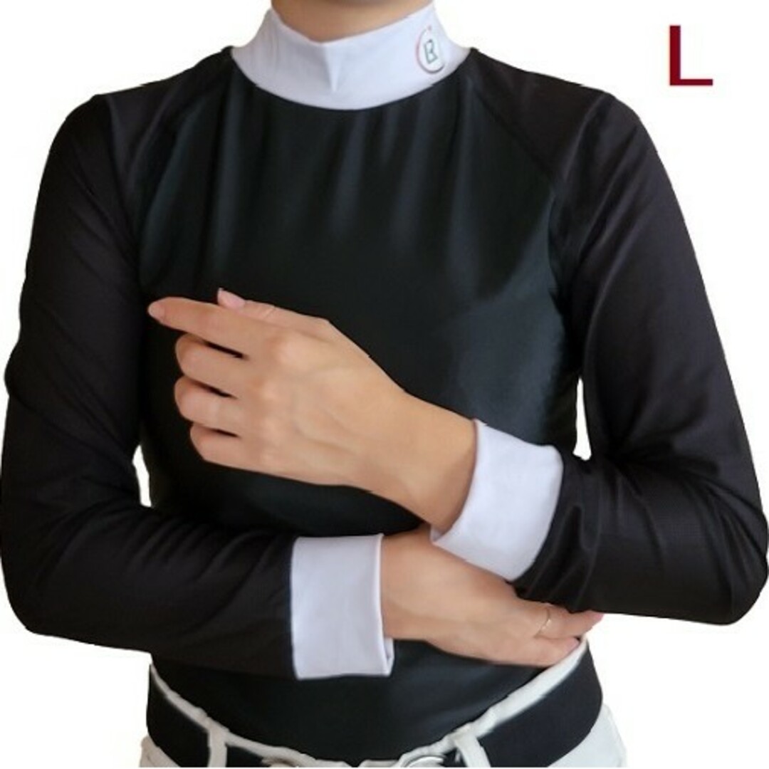 LA RUE 長袖テクニカルショーシャツ L 乗馬ウェア 乗馬用品 馬術-