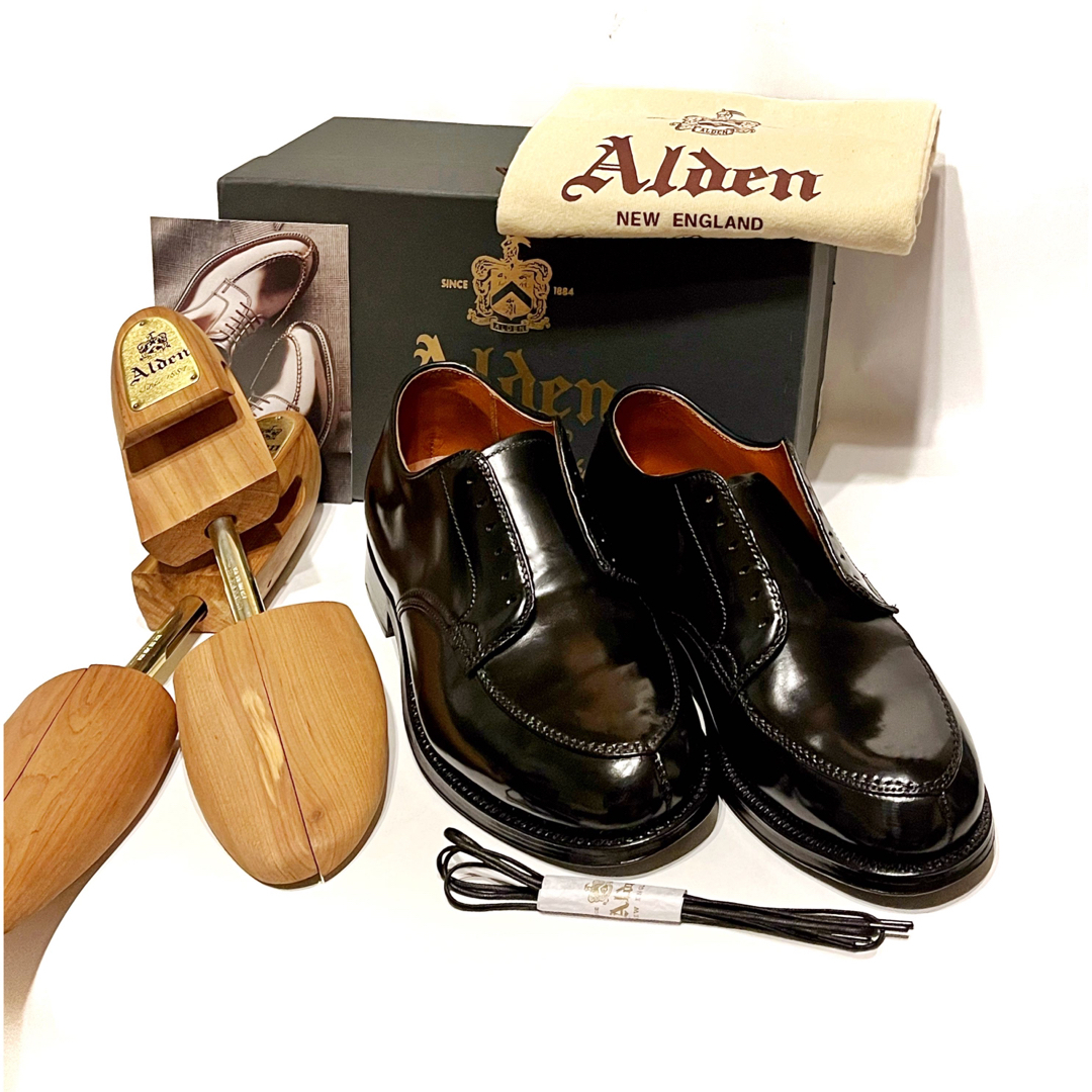 日本未発売 希少 Alden LEATHER SOUL別注 Vチップ コードバン - ドレス ...