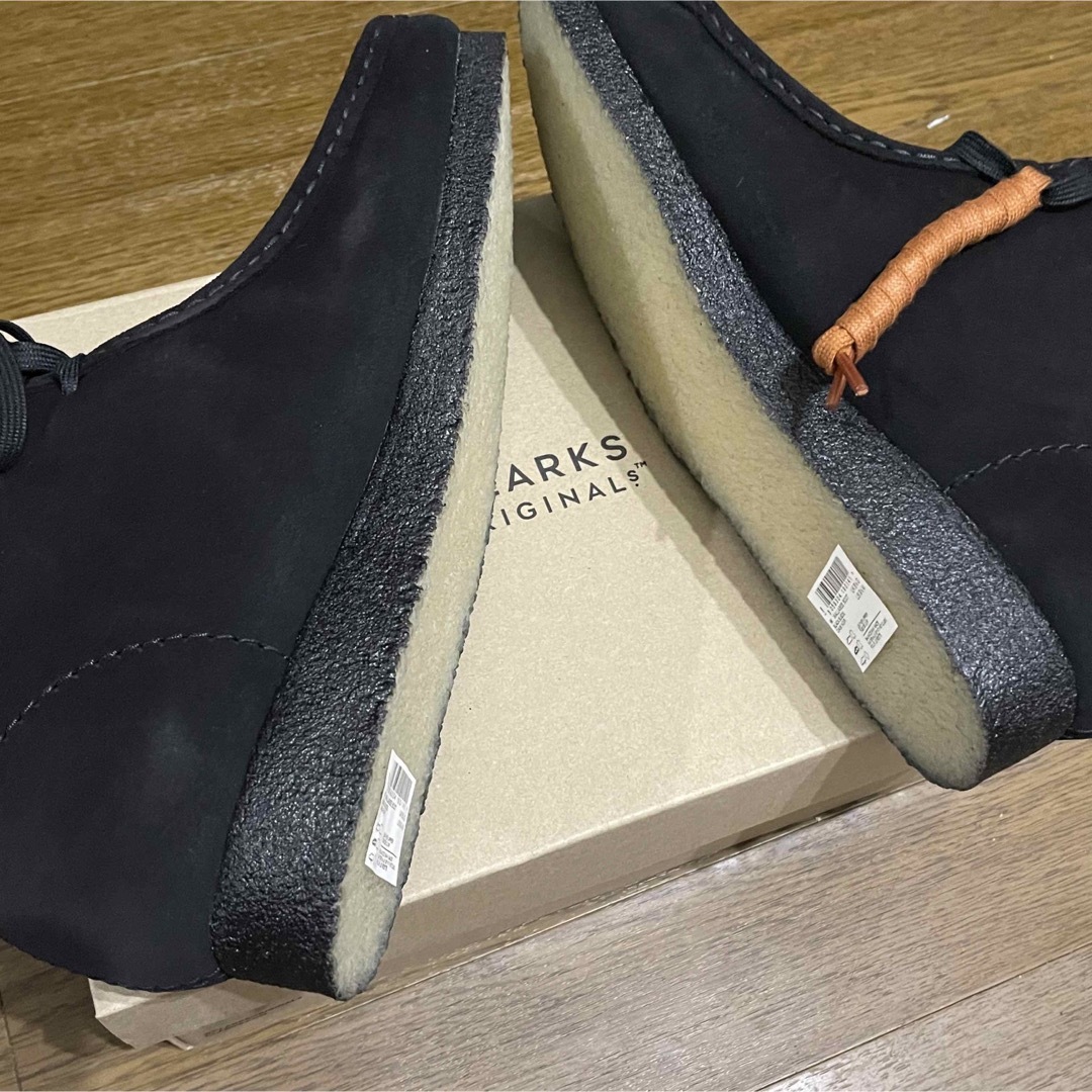 クラークス ワラビーブーツ 黒 27.5cm 新品未使用 clarks 42.5