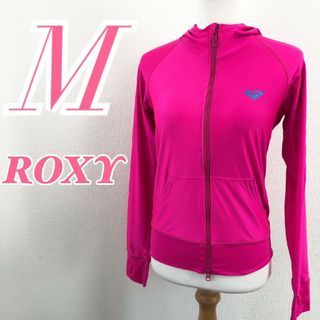 ロキシー(Roxy)のROXY ロキシー　長袖パーカー　ピンク　ジャージ　カジュアル　M(パーカー)