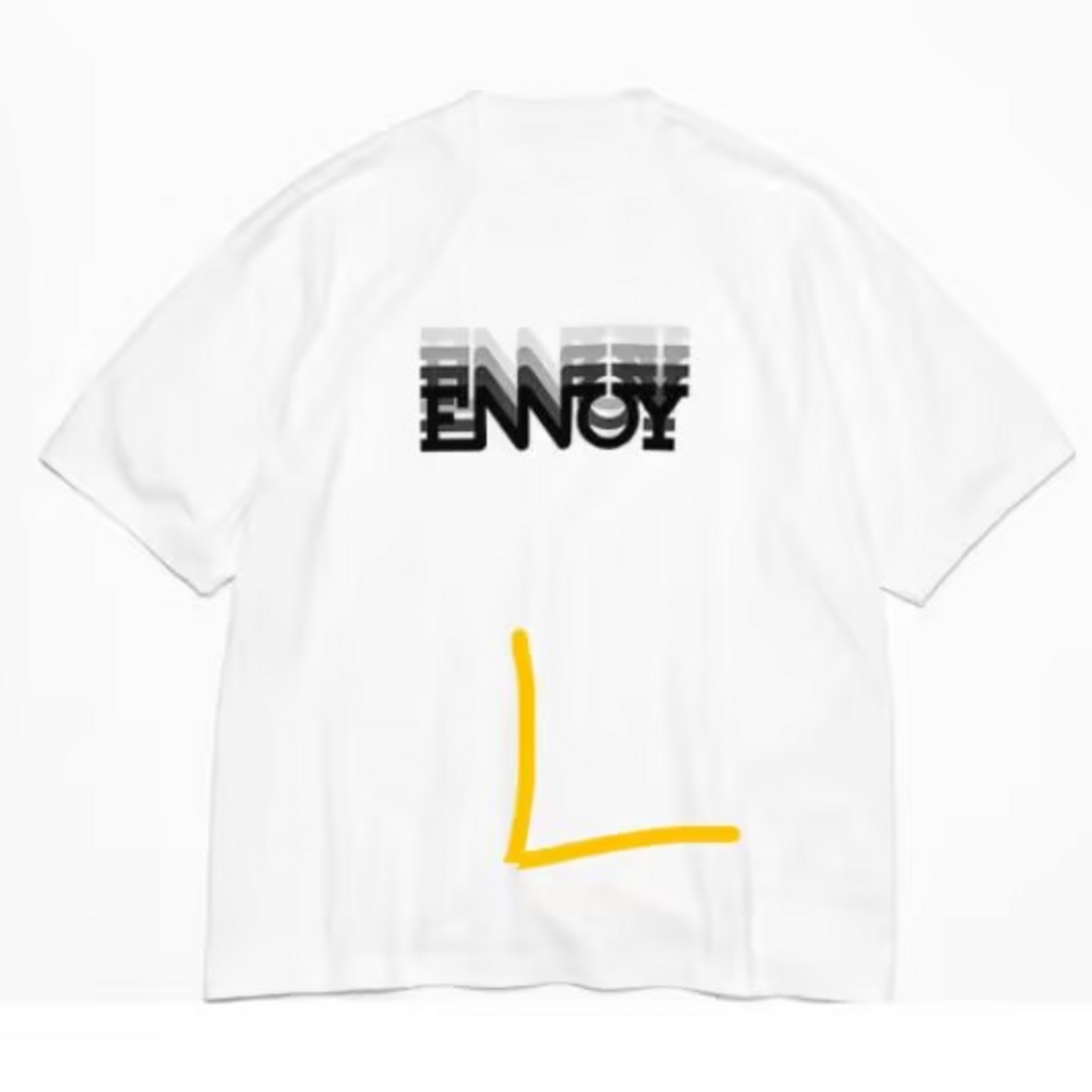 在庫限り特価品 ENNOY/Electric Logo Gradation ss Tee L Tシャツ
