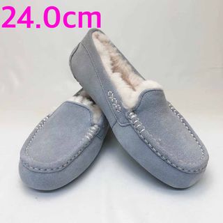 新品 UGG アグ レディーススリッポン アンスレー ライトグレー 24.0cm-