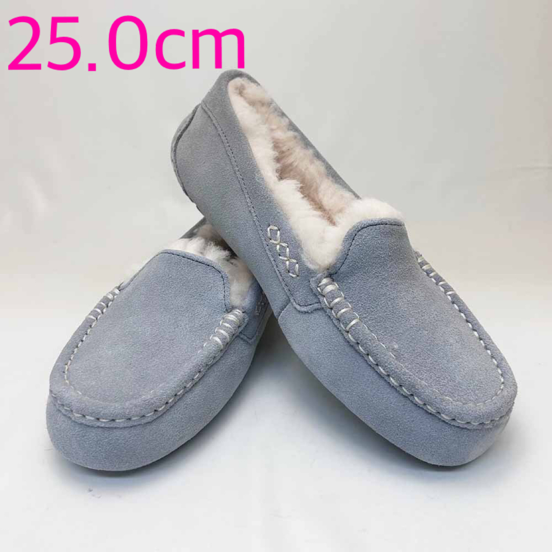 新品 UGG アグ レディーススリッポン アンスレー ライトグレー 25.0cm-