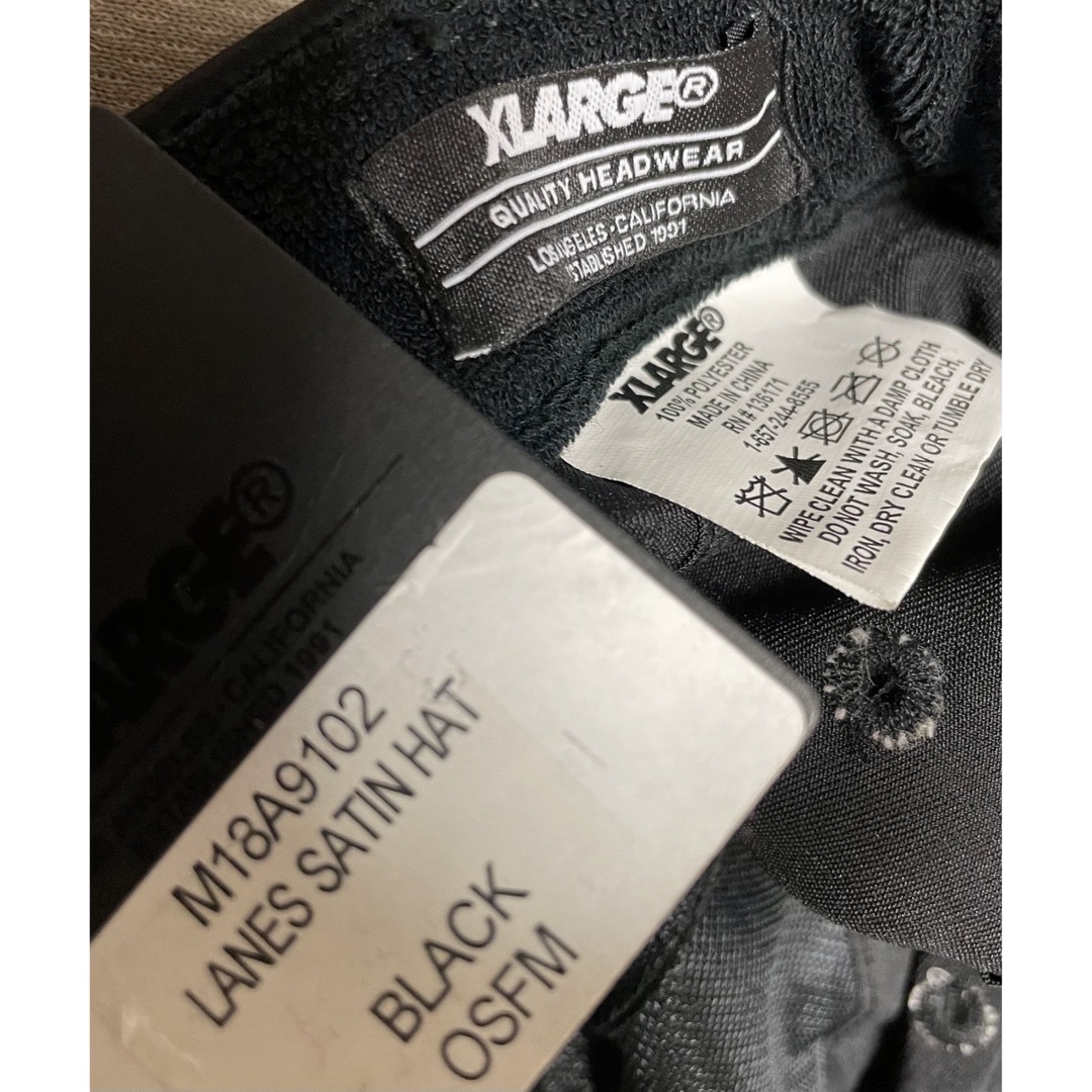 XLARGE(エクストララージ)の新品　タグ付き　xlarge キャップ　エクストララージ　帽子　ブラック　黒 メンズの帽子(キャップ)の商品写真