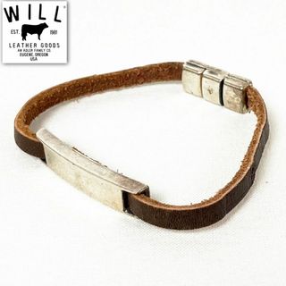 ウィルレザーグッズ(WILL LEATHER GOODS)の新品 WILL LEATHER GOODS レザー プレートブレスレット(ブレスレット)