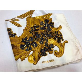 CHANEL ロゴスカーフ　ヴィンテージ品