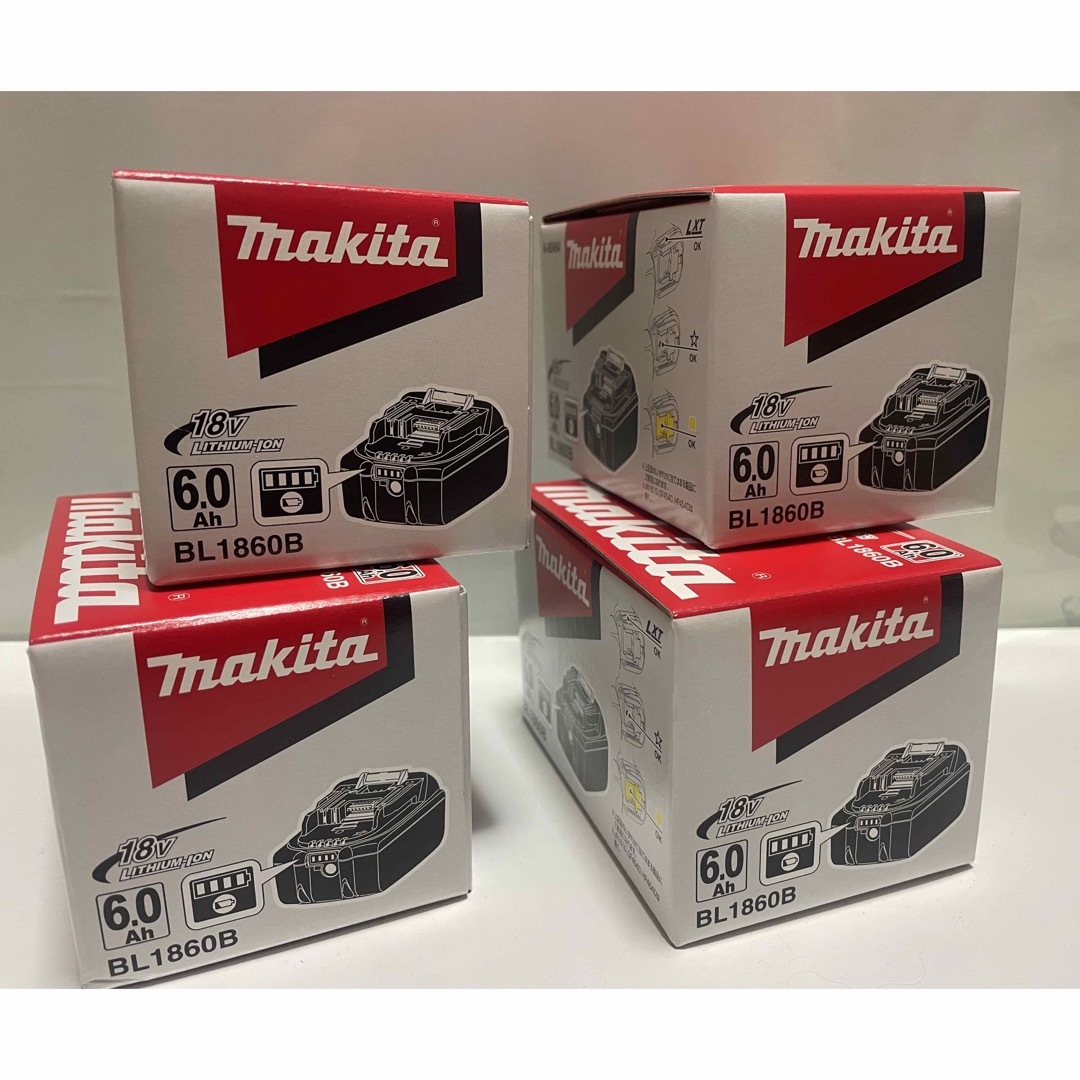 ☆未使用品・新品☆ マキタ 18V 6.0Ah 残量表示付き 【4コセット】