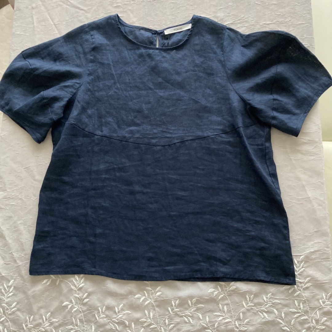 【新品】パンドル　リネン ブラウス レディースのトップス(シャツ/ブラウス(半袖/袖なし))の商品写真
