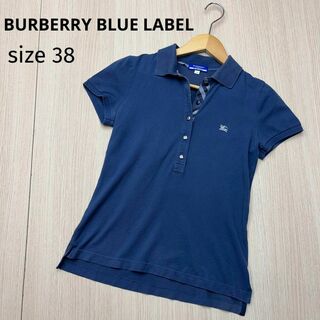 ● BURBERRY BLUE LABEL 半袖　ワンポイント　ポロシャツ